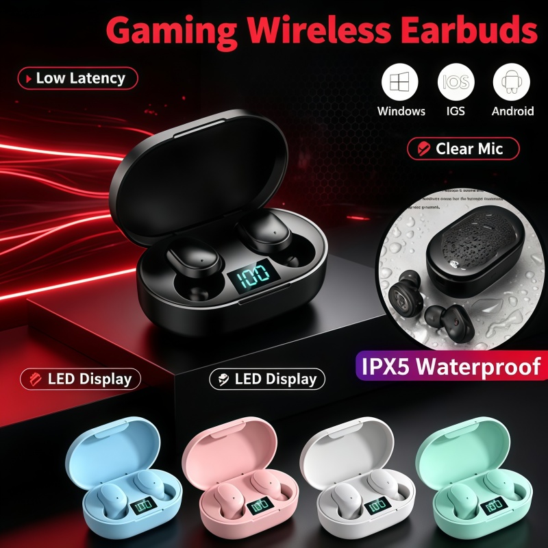 Bluetooth Headset On Ear - New E6S Wireless Bluetooth Earphones Bluetooth