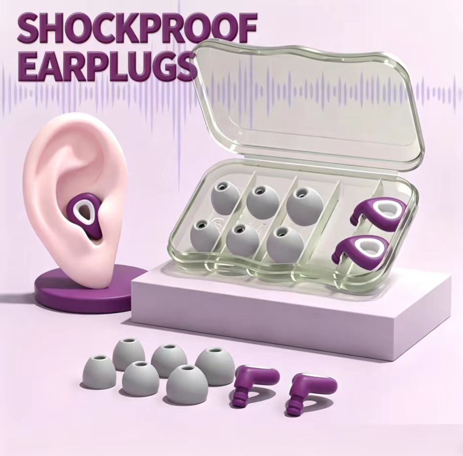 Silicone Ear Tip Replacement - ES300-Soft Silicone Noise Reduction Earplugs Reusable