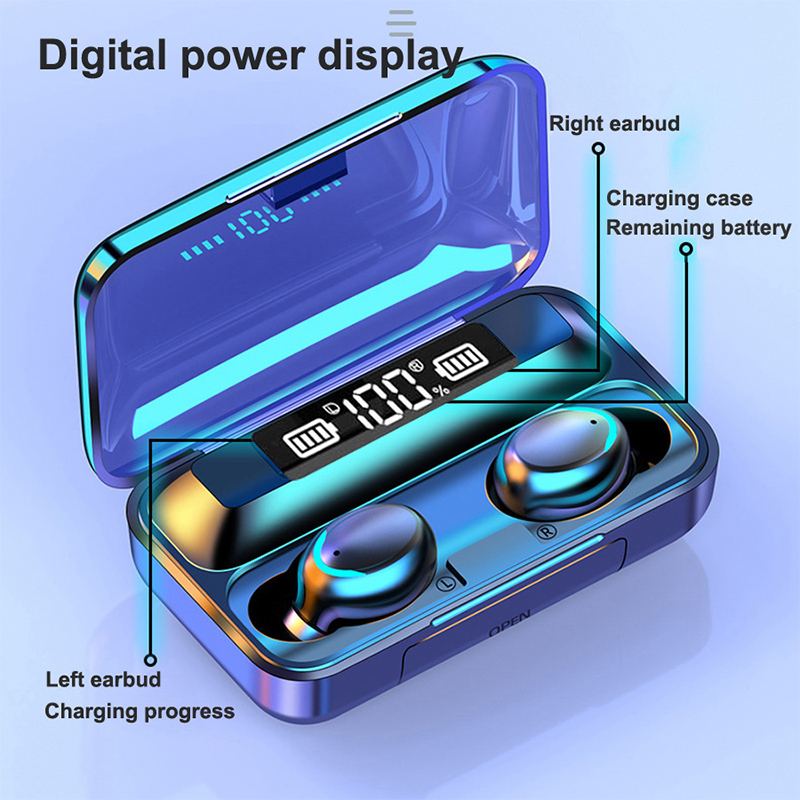2026 F9 Wireless Earphones LED - Bluetooth Headset On Ear recension och pris