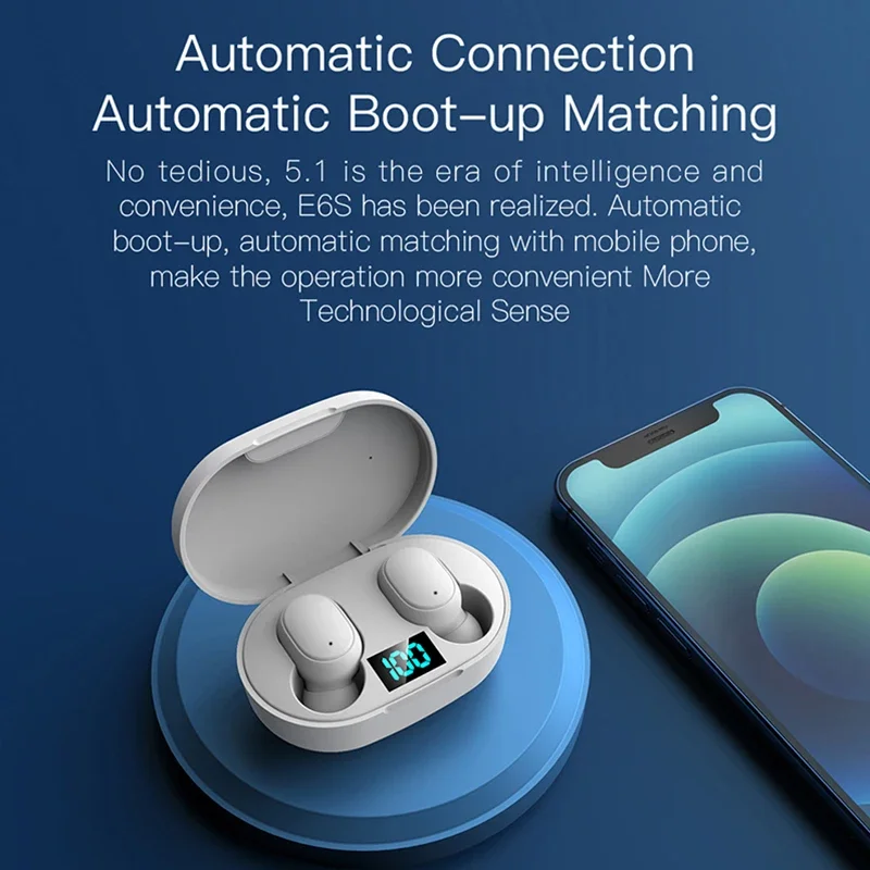 New E6S Wireless Bluetooth Ear - Bluetooth Headset On Ear recension och pris