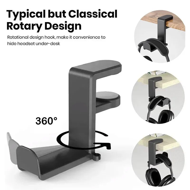 Universal Desktop 360° Rotatin - Headphone Stand Desk recension och pris