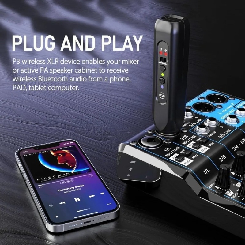 Wireless XLR Bluetooth Receive - Bluetooth Adapter Receiver recension och pris