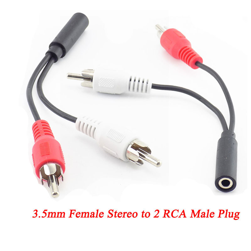 3.5mm RCA Female jack Stereo t - Cable Extension 3.5 recension och pris