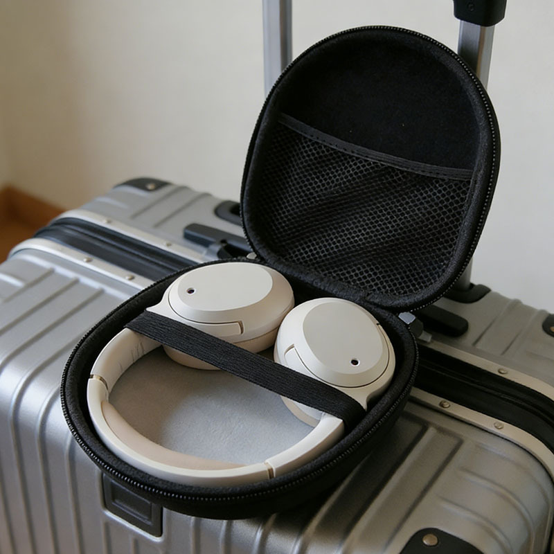 Multi-Functional Black EVA Har - Headphone Case Hard recension och pris