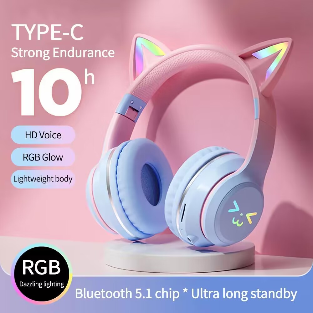 RGB Glow Earphones Wireless Ea - Gaming Headset Rgb recension och pris