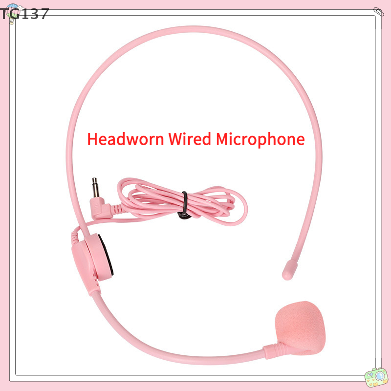 1Pcs 3.5MM Pink Headworn Wired - Wired Earphone Mic recension och pris