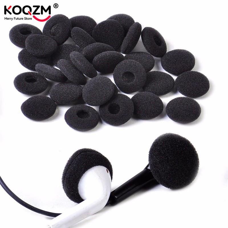 30pcs Sponge Covers Tips Black - Earphone Foam Tip recension och pris