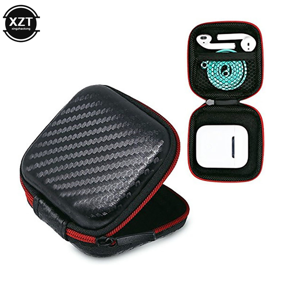 Headphone Bag Mini Zipper Squa - Headphone Case Hard recension och pris