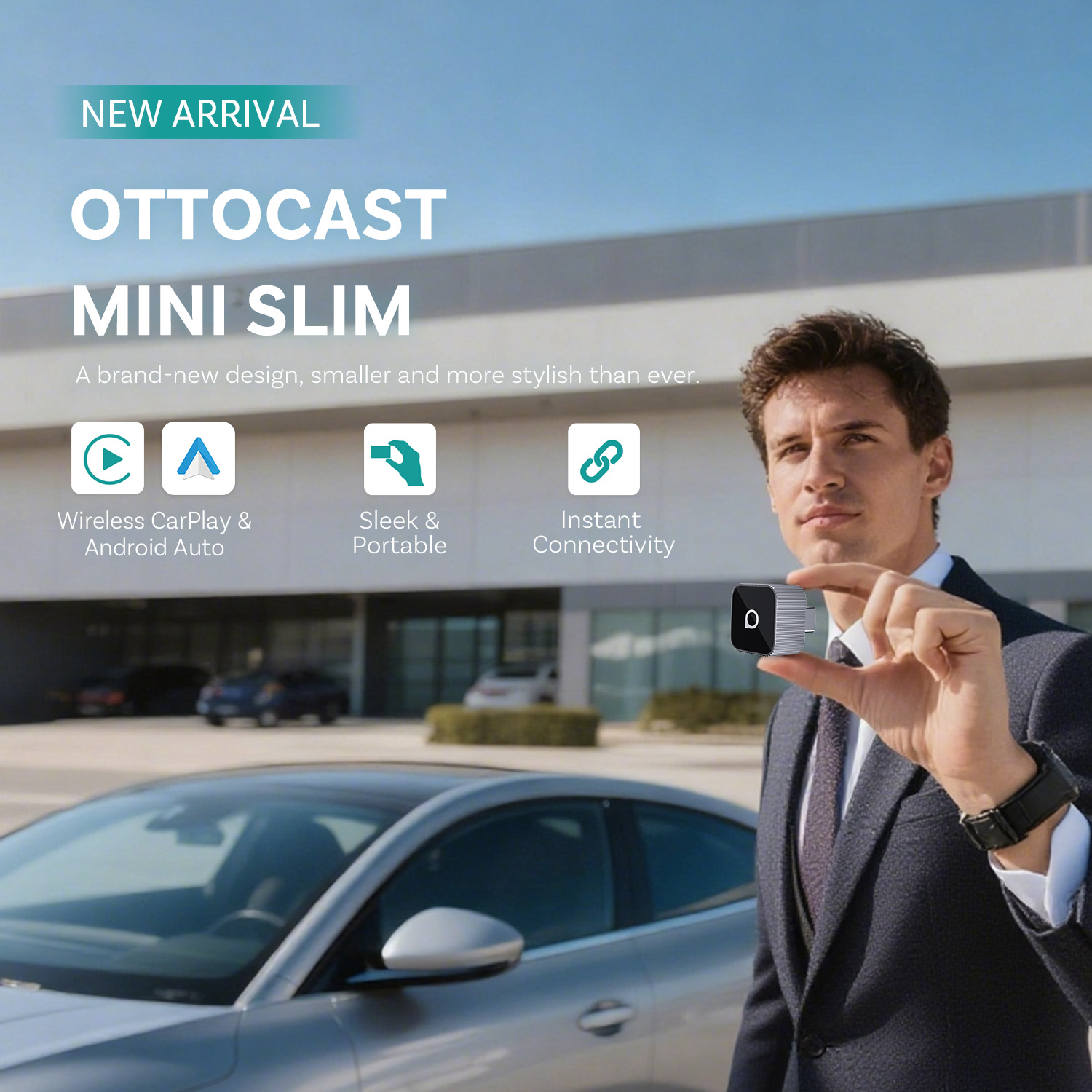 Ottocast Mini Slim Wireless Ca - Bluetooth Adapter Receiver recension och pris